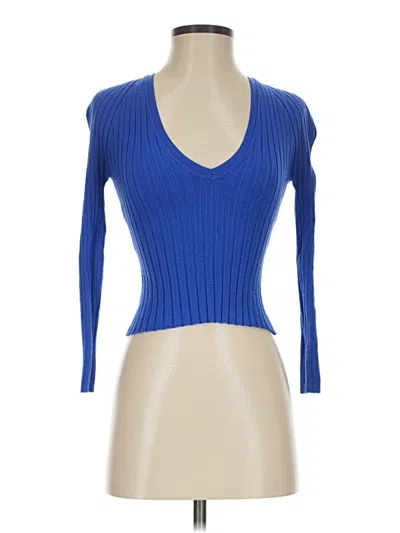 Pre-owned Zara Cardigan Sweater In Blue