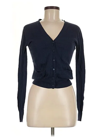Pre-owned Zara Cardigan Sweater In Blue