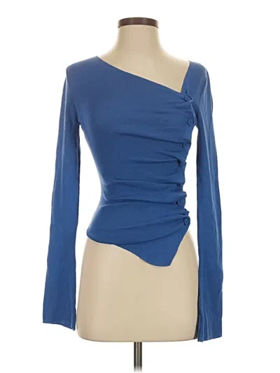 Pre-owned Zara Cardigan Sweater In Blue