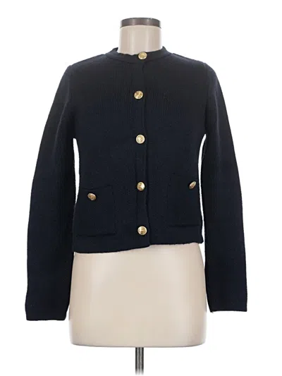 Pre-owned Zara Cardigan Sweater In Blue