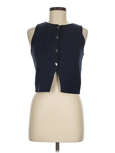Pre-owned Zara Cardigan Sweater In Blue