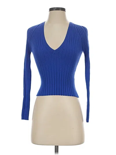 Pre-owned Zara Cardigan Sweater In Blue