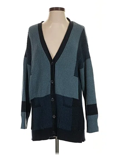 Pre-owned Zara Cardigan Sweater In Blue