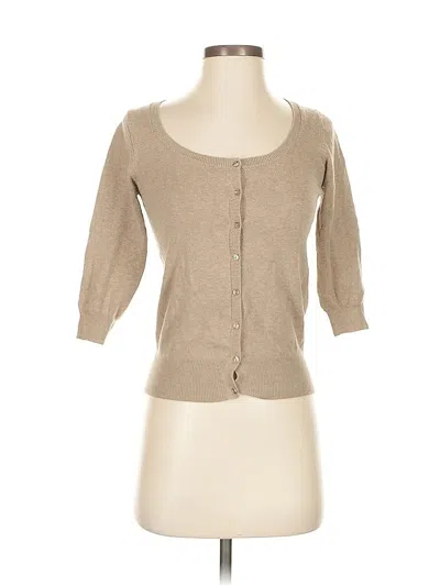 Pre-owned Zara Cardigan Sweater In Brown