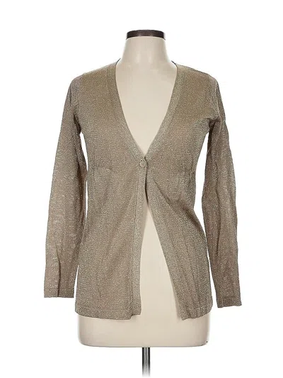 Pre-owned Zara Cardigan Sweater In Brown