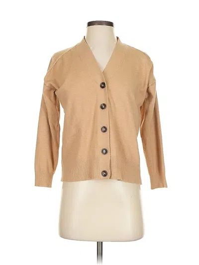 Pre-owned Zara Cardigan Sweater In Brown