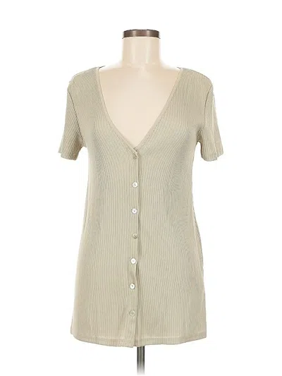 Pre-owned Zara Cardigan Sweater In Brown