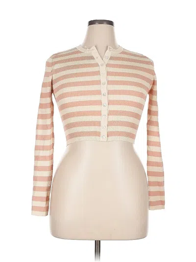 Pre-owned Zara Cardigan Sweater In Brown