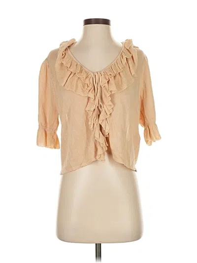 Pre-owned Zara Cardigan Sweater In Brown