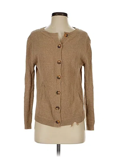 Pre-owned Zara Cardigan Sweater In Brown