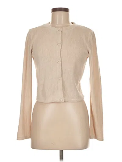 Pre-owned Zara Cardigan Sweater In Brown