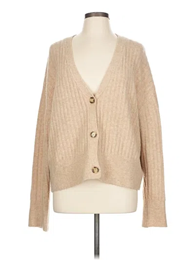 Pre-owned Zara Cardigan Sweater In Brown