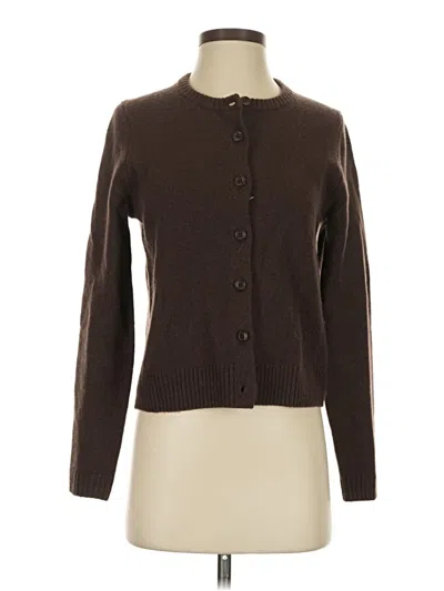 Pre-owned Zara Cardigan Sweater In Brown