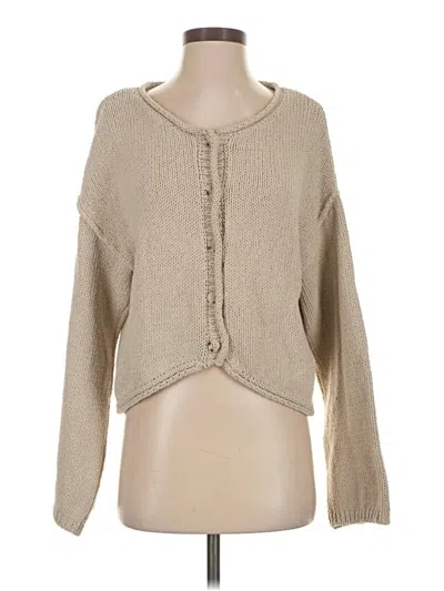 Pre-owned Zara Cardigan Sweater In Brown
