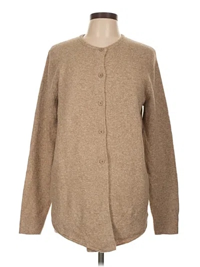 Pre-owned Zara Cardigan Sweater In Brown