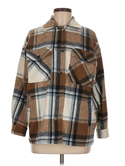 Pre-owned Zara Cardigan Sweater In Brown