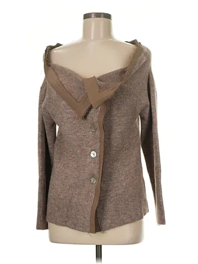 Pre-owned Zara Cardigan Sweater In Brown