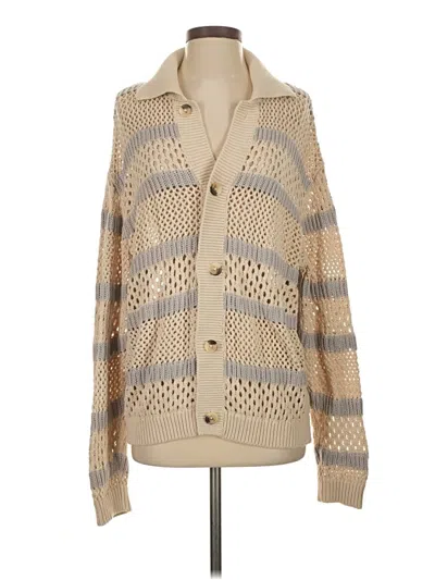 Pre-owned Zara Cardigan Sweater In Brown