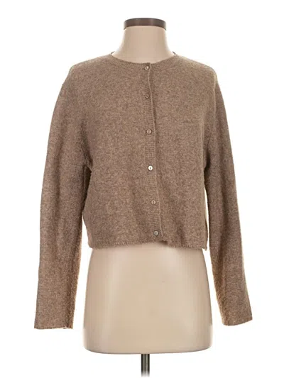 Pre-owned Zara Cardigan Sweater In Brown