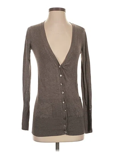 Pre-owned Zara Cardigan Sweater In Brown
