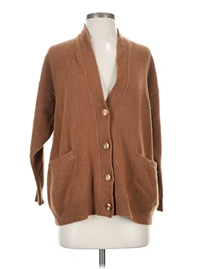 Pre-owned Zara Cardigan Sweater In Brown