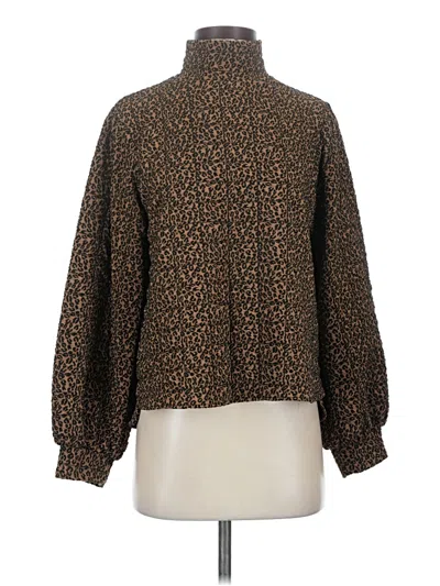 Pre-owned Zara Cardigan Sweater In Brown