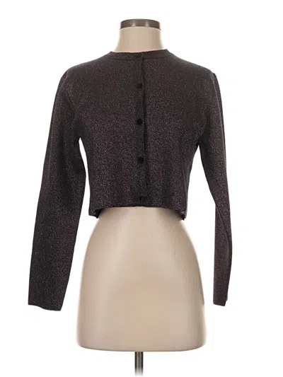 Pre-owned Zara Cardigan Sweater In Brown