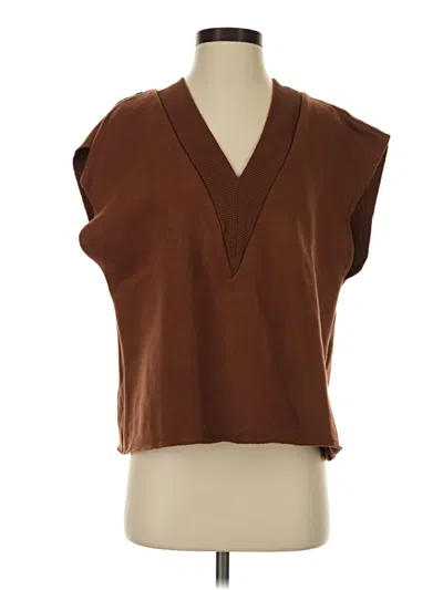 Pre-owned Zara Cardigan Sweater In Brown