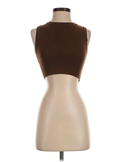 Pre-owned Zara Cardigan Sweater In Brown