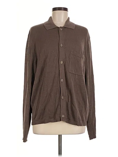 Pre-owned Zara Cardigan Sweater In Brown