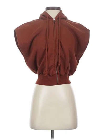 Pre-owned Zara Cardigan Sweater In Brown