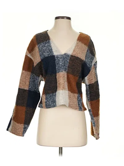 Pre-owned Zara Cardigan Sweater In Brown