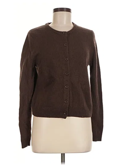 Pre-owned Zara Cardigan Sweater In Brown