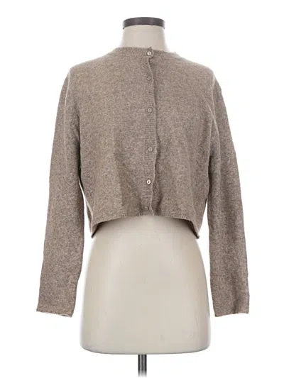 Pre-owned Zara Cardigan Sweater In Brown