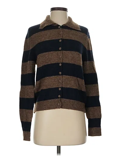 Pre-owned Zara Cardigan Sweater In Brown