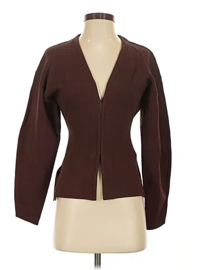 Pre-owned Zara Cardigan Sweater In Brown