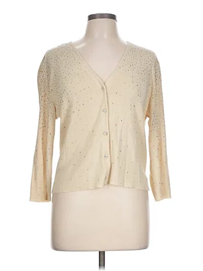 Pre-owned Zara Cardigan Sweater In Gold