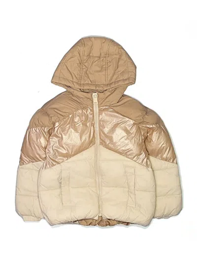Pre-owned Zara Kids' Cardigan Sweater In Gold