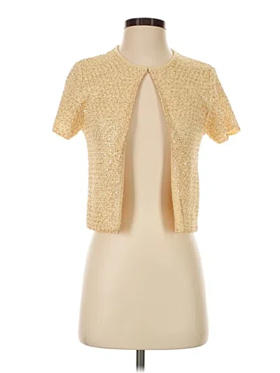 Zara Cardigan Sweater In Gold
