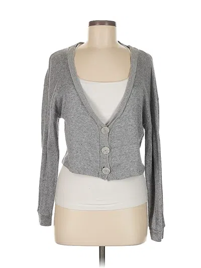 Pre-owned Zara Cardigan Sweater In Gray