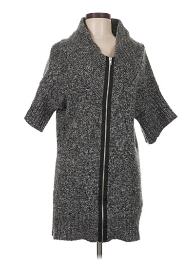 Pre-owned Zara Cardigan Sweater In Gray