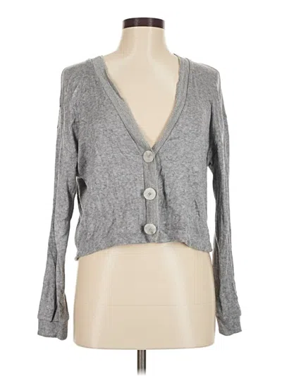 Pre-owned Zara Cardigan Sweater In Gray