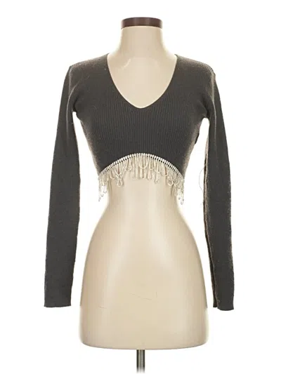 Pre-owned Zara Cardigan Sweater In Gray