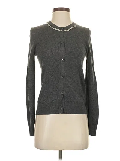 Pre-owned Zara Cardigan Sweater In Gray