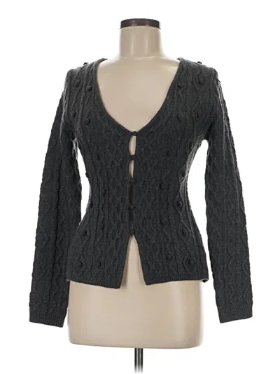 Pre-owned Zara Cardigan Sweater In Gray