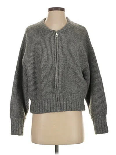 Pre-owned Zara Cardigan Sweater In Gray