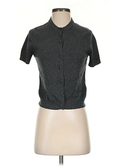 Pre-owned Zara Cardigan Sweater In Gray