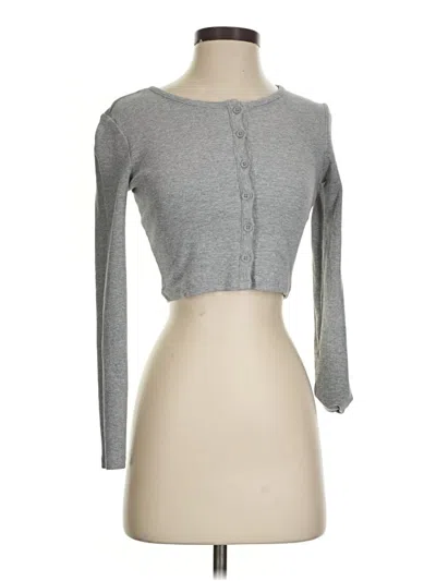Pre-owned Zara Cardigan Sweater In Gray