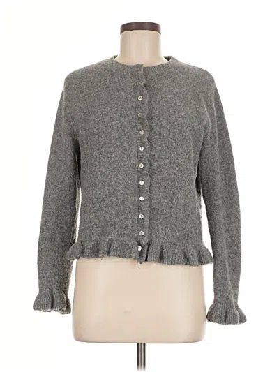 Pre-owned Zara Cardigan Sweater In Gray