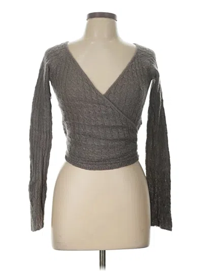 Pre-owned Zara Cardigan Sweater In Gray